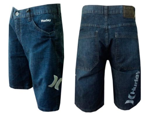 bermuda jeans masculina hurley