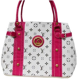 Bolsa Louis Vuitton Branca e Rosa Pink